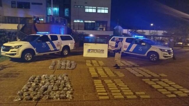 Posadas: incautan marihuana valuada en casi 100 millones de pesos en el Arroyo Zaimán.