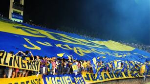 La hinchada de Boca copando el Malvinas