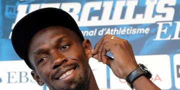 Athletics - IAAF Diamond League Herculis meeting, news conference - Monaco - July 19, 2017\u002E Jamaican sprinter Usain Bolt attends a news conference\u002E REUTERS/Eric Gaillard