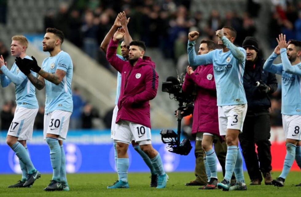 Manchester City le ganó 1-0 al Newcastle con Agüero y Otamendi en cancha
