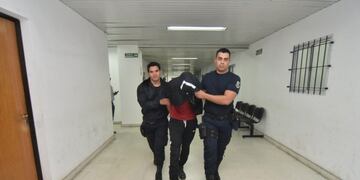 Brayan Navarro cuando llegó a declarar\u002E