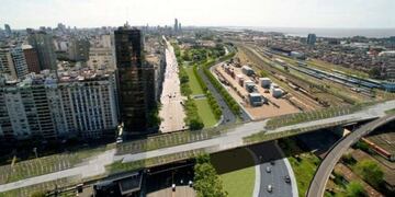 Autopista Illia y las obras del Paseo del Bajo\u002E