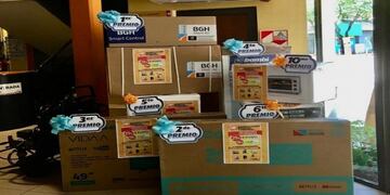 Premios del sorteo