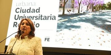 La intendenta Mónica Fein presentó el proyecto en la sede local de Gobernación\u002E (@GusLeone)