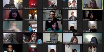 Reunión virtual de radicales