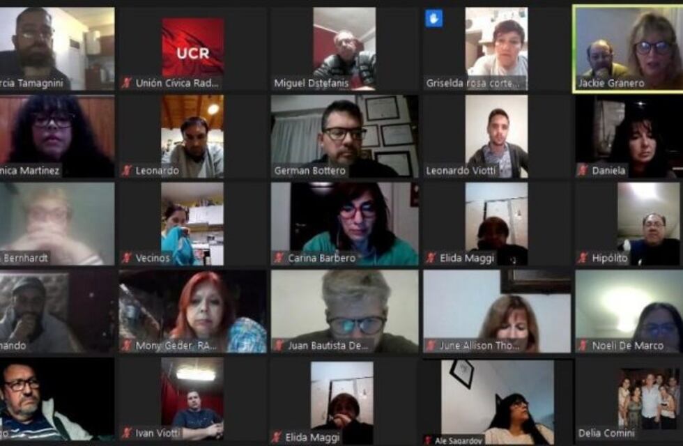 Radicales mantuvieron un encuentro virtual con 40 vecinos