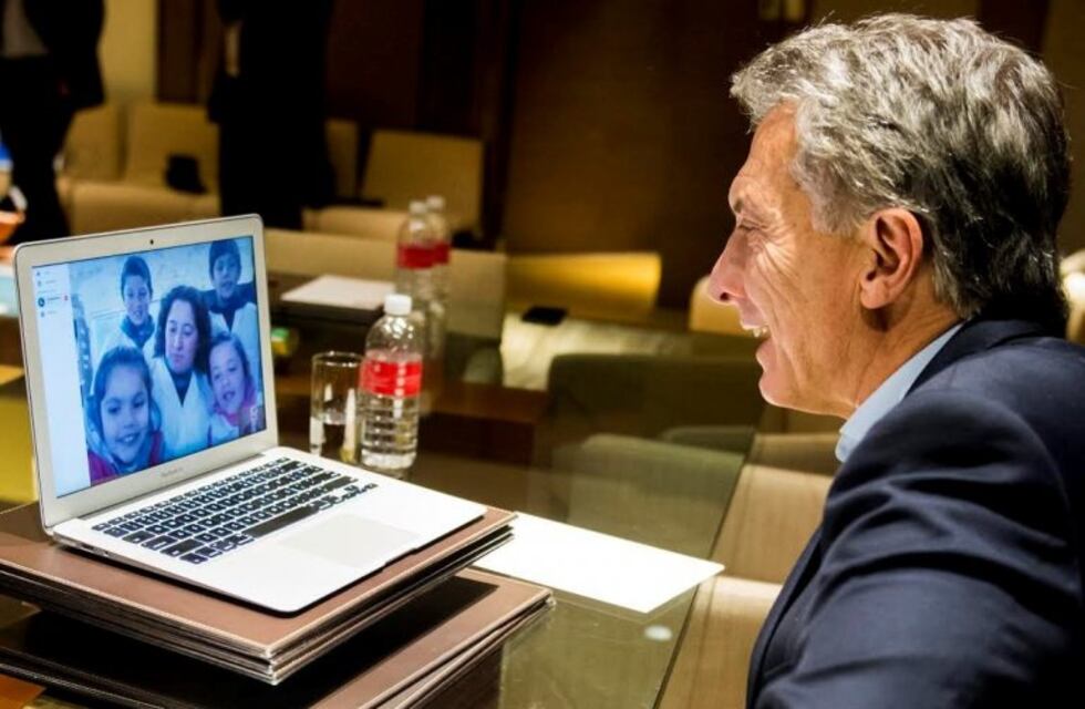 Macri, desde China, dialogó con una escuela rural de Córdoba