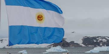 Bandera Argentina en Ushuaia