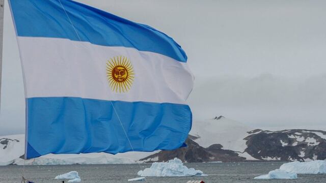 Bandera Argentina en Ushuaia