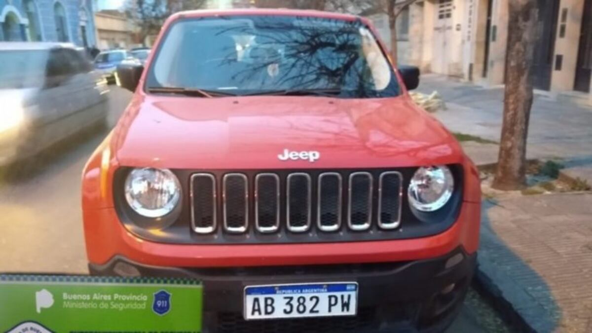 El vehículo secuestrado