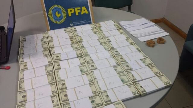 Secuestraron más de 400 mil dólares en efectivo\u002E