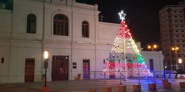 Arbol de Navidad en Museo Ferroportuario