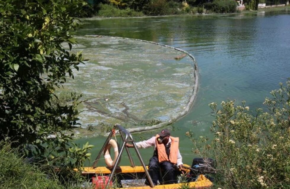 Provincia y Municipio continúan limpiando el Lago San Roque