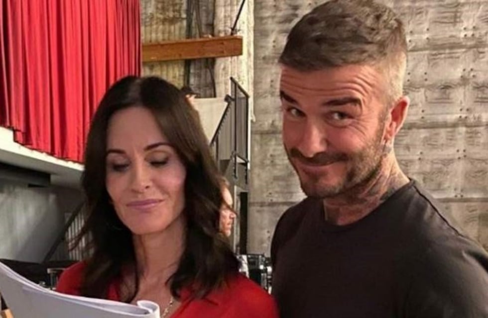 Courteney Cox y David Beckham, juntos en un jacuzzi