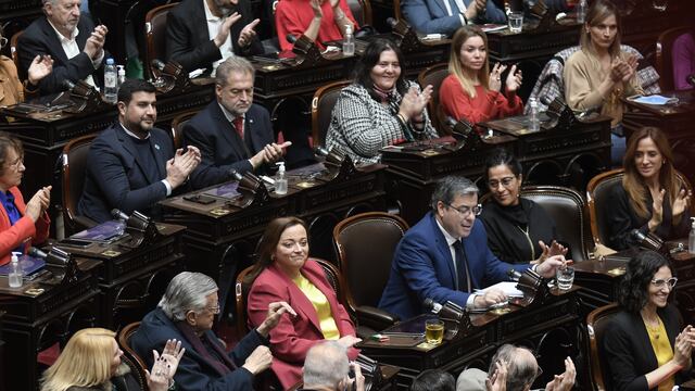 El bloque de diputados del Frente de Todos espera la convocatoria a sesiones extraordinarias. Foto: Federico López Claro.