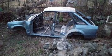 Chasis secuestrado tras un allanamiento en Potrero de Garay