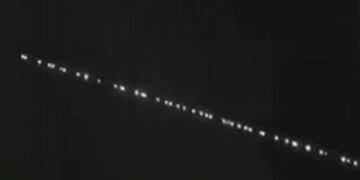 Esta hilera de luces se vieron anteriormente en otras localidaes. (Foto archivo/ilustrativa)