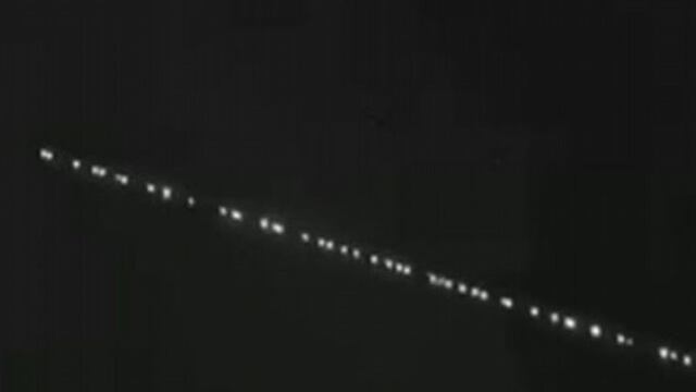 Esta hilera de luces se vieron anteriormente en otras localidaes. (Foto archivo/ilustrativa)