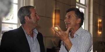 Julio cobos y Mauricio Macri\u002E