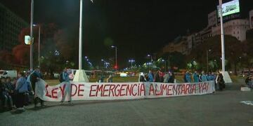 Protesta en Obelisco