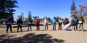 Reconocieron a los rescatistas de la profesora perdida en el cerro (Facebook Municipalidad de Campo Quijano)