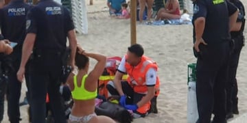 Macarena fue la protagonista en el rescate del niño en Palma de Mallorca\u002E (Policía de Mallorca)