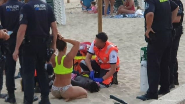 Macarena fue la protagonista en el rescate del niño en Palma de Mallorca\u002E (Policía de Mallorca)