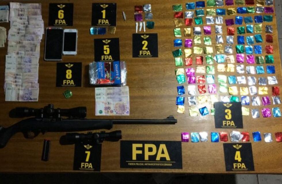 Narcomenudeo en Río Cuarto: tres puntos de venta de droga cerrados y dos detenidos