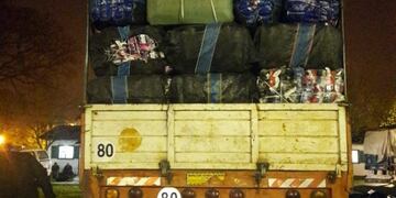 El transporte había partido desde la ciudad jujeña de Perico\u002E (Prensa Ministerio de Seguridad de la Nación)