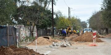 Obras de urbanización en Villa La Tela\u002E