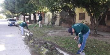 Los trabajos estuvieron enfocados en la zona Sur de Resistencia\u002E (Prensa Municipalidad de Resistencia)