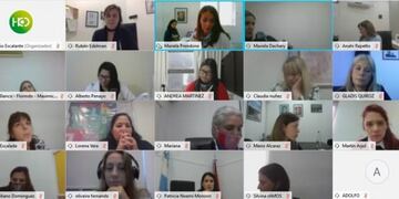 Sesión del Parlamento de la Mujer en Posadas, realizado en forma virtual\u002E