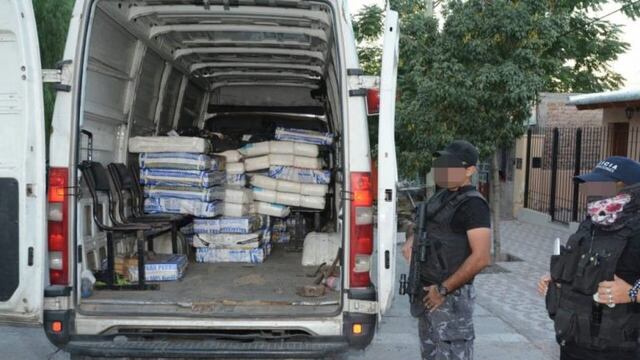 Secuestraron 1800 kilos de marihuana en Mendoza.