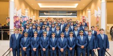 Los Pumas en Japón (Foto: Twitter/lospumas)\u002E