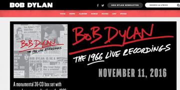 Bob Dylan retiru00f3 la menciu00f3n de su web