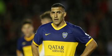 Soccer Football - Copa Libertadores - Semi Final - First Leg - River Plate v Boca Juniors - Antonio Vespucio Liberti Stadium, Buenos Aires, Argentina - October 1, 2019  Boca Juniors' Ramon Abila looks dejected after the match    REUTERS/Agustin Marcarian