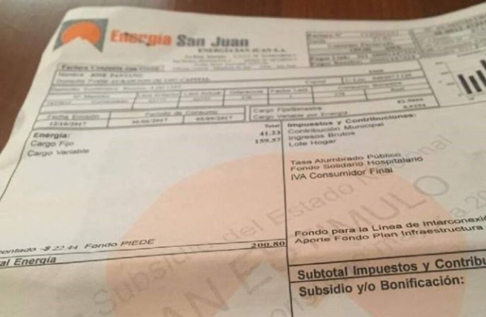 Aumenta la luz en San Juan: la suba se aplicará en enero y marzo