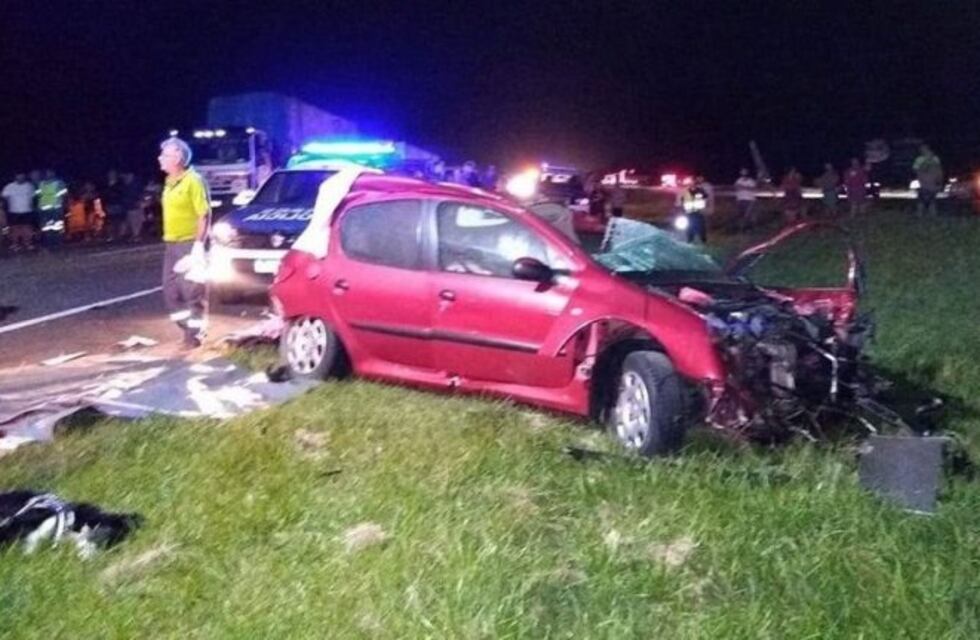 Otra tragedia en la Autovía 2: quisieron esquivar un perro, chocaron a un camión y murieron
