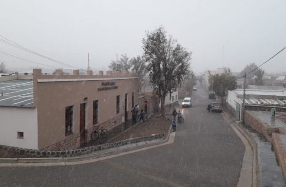 Hoy nevó en San Antonio de los Cobres