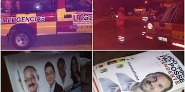 Sacaron carteles políticos de los de luz (Web)