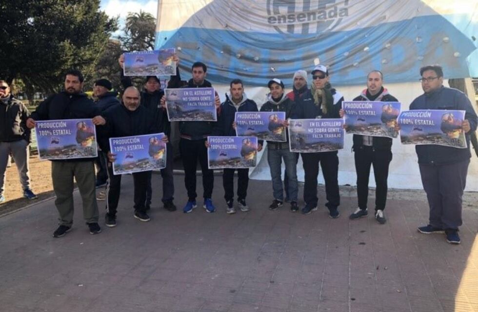 El acampe de los trabajadores del Astillero Río Santiago continúa hasta el viernes