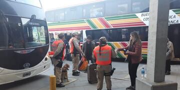 Operativo en Terminal de Obnibus de Necochea