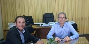 Daniel Lafarina con John Boretto Arroyito