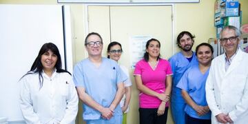 Personal del Laboratorio del Hospital Ushuaia - Coronavirus\u002E