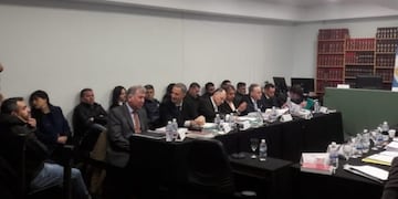 El banquillo de los acusados por fraude y corrupción en la causa \