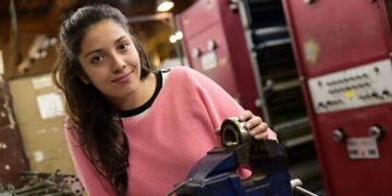 Sofía Pedernera, la puntana estrella en mecánica\u002E