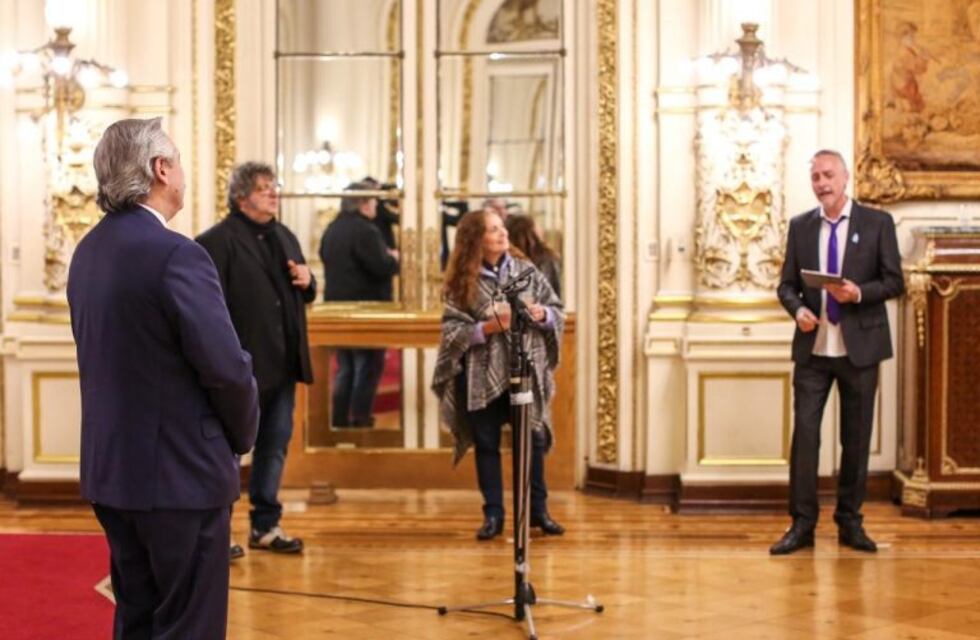 Alberto Fernández volvió a pisar Casa Rosada por primera vez desde el 18 de marzo