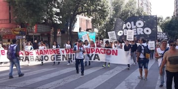 La marcha del Polo Obrero\u002E