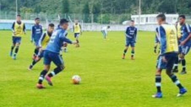 Entrenamiento Sub 20 en Ecuador