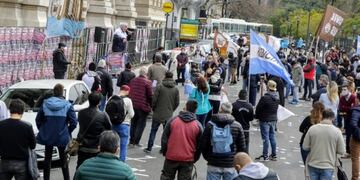 Protesta de judiciales\u002E (crédito: UEJN)